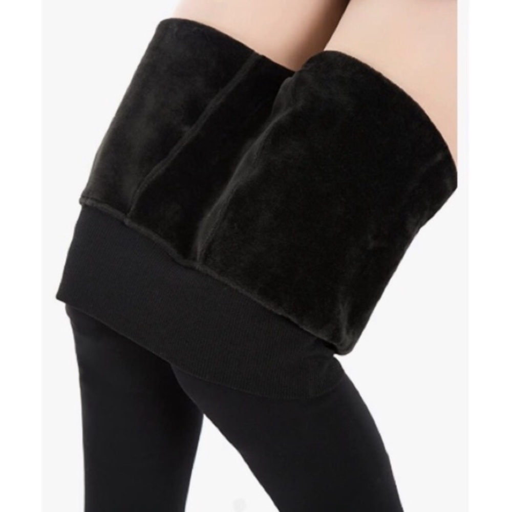 NEW Lined Super Soft Black Thermal Leggings